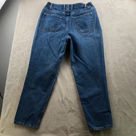 L.L. Bean Womens Jeans Size 14 Original Fit Relaxed Straight Leg Elastic Waist - Picture 13 of 13